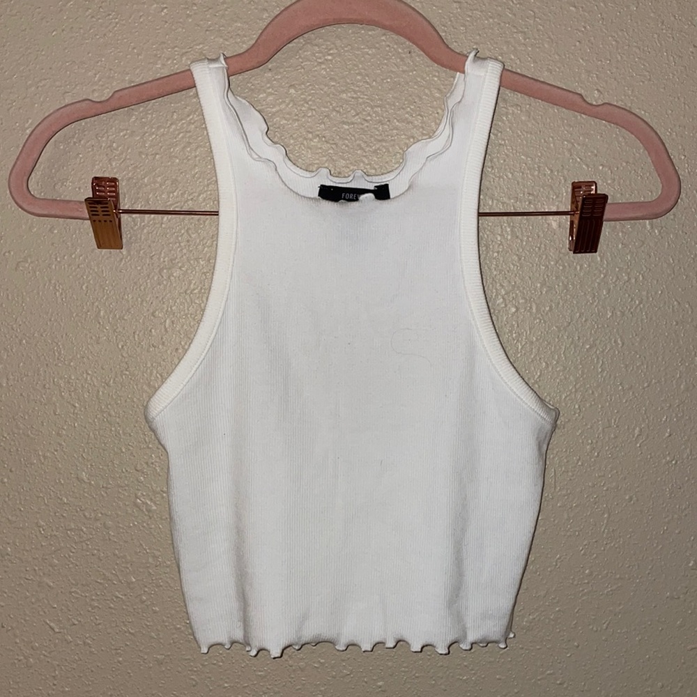 white tank top